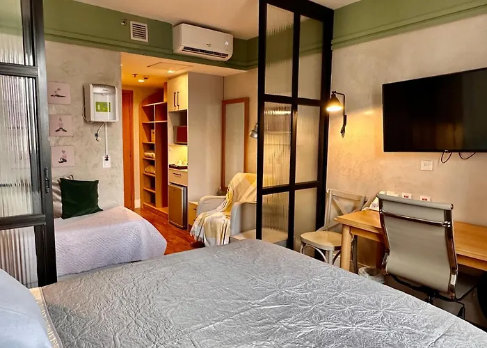 Flat Charmoso No Hotel Slav Downtown Com Vaga